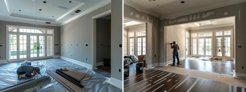 a skilled painter expertly applying a smooth primer on the walls of a stylish raleigh residence.