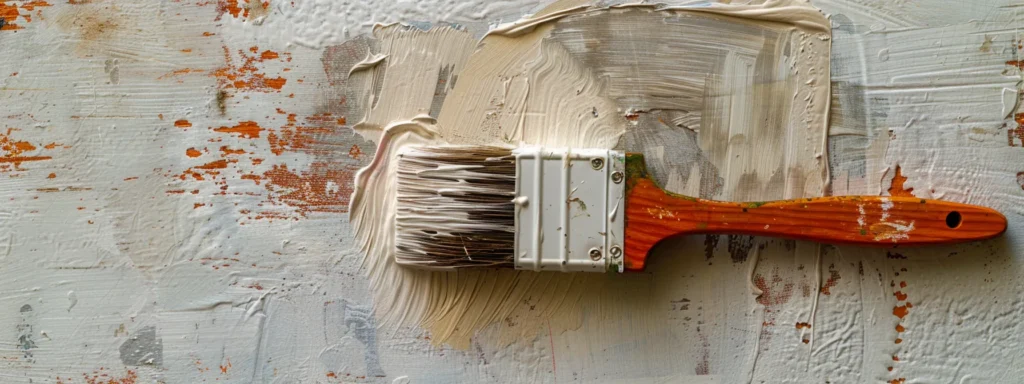 a fresh, eco-friendly paintbrush dipped in non-toxic paint, brightening up a raleigh home's basement wall.