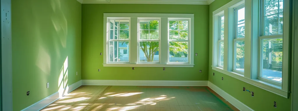 a freshly painted room in raleigh, nc, showcasing vibrant, eco-friendly voc-free paint on the walls and ceilings, promoting a healthier and sustainable living environment.