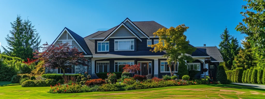 a confident homeowner stands boldly in front of a beautiful, newly-roofed house, surrounded by vibrant greenery, under a clear blue sky, symbolizing the empowerment and knowledge gained from understanding roofing regulations.