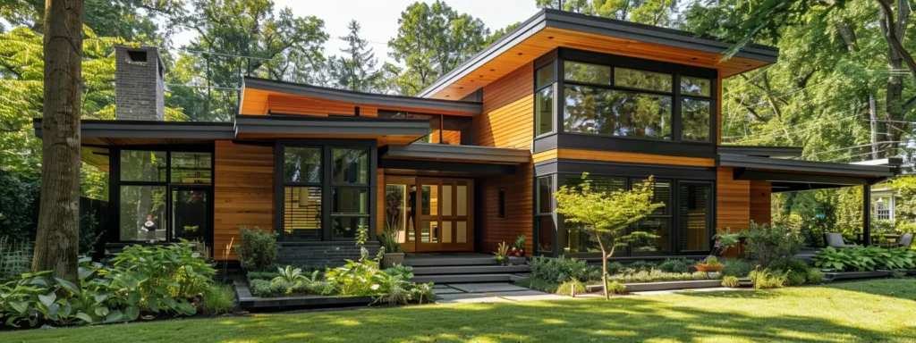 a modern home with a newly installed, high-quality roof glistening under the bright sun, surrounded by lush greenery, symbolizing safety and adherence to raleigh's stringent roofing regulations.