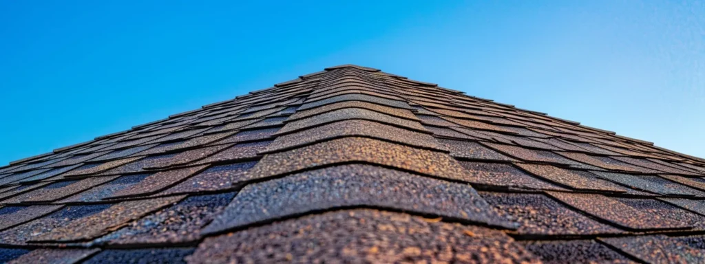 a rugged rooftop under a clear blue sky, showcasing new shingles aligned in compliance with detailed building codes, symbolizing the intersection of safety and craftsmanship in local roofing regulations.