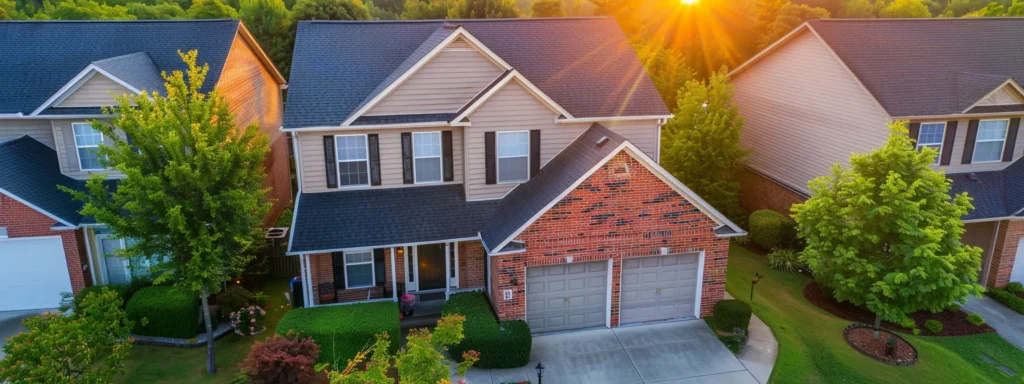 a vibrant image of a well-maintained home with a newly repaired roof glistening under the sun, symbolizing the financial benefits of early intervention in roof leak repairs.