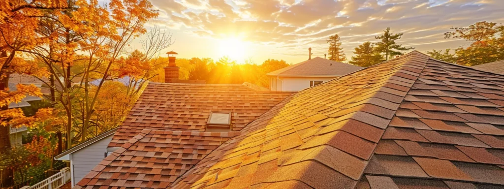 a vibrant, sunlit rooftop showcases a newly installed, sturdy roof with gleaming shingles, symbolizing reliability and the peace of mind that comes from strong warranties and guarantees for homeowners.